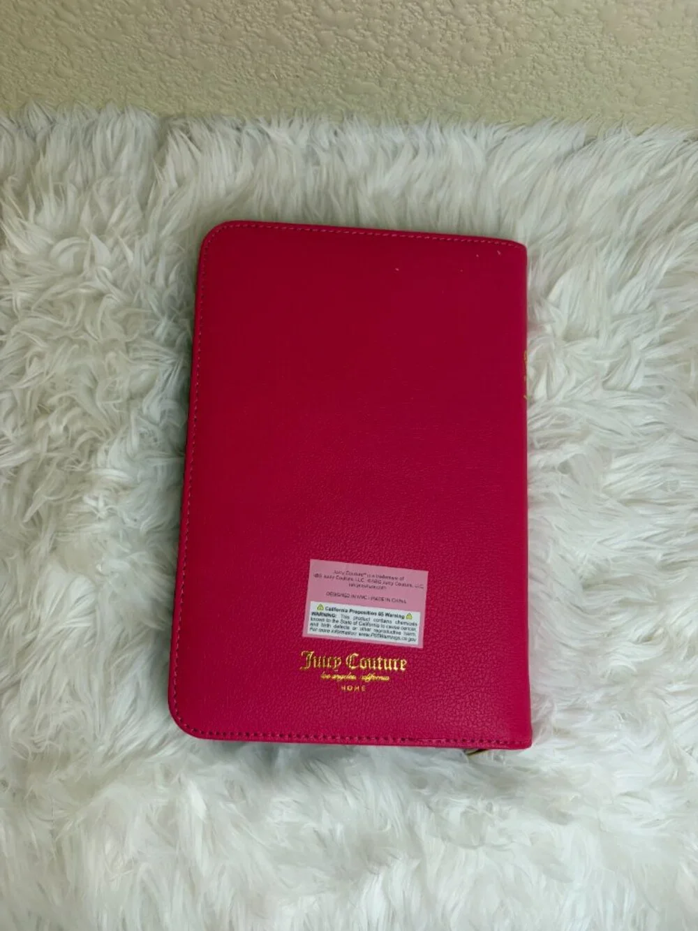 Juicy Couture 2026-2027 18 Month Weekly Planner Pink Zip Around NWT